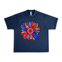 Navy America sunflower Urban Heavy Tee - Neo Western