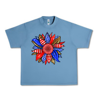 Pebble Blue America sunflower Urban Heavy Tee - Neo Western