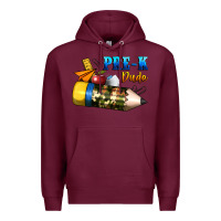 Burgundy pre k dude Premium Hoodie - BundleAndBundleShop