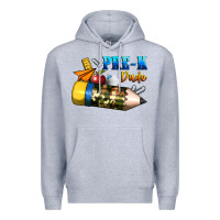 Heather Grey pre k dude Premium Hoodie - BundleAndBundleShop