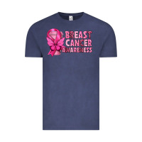 Vintage Denim Breast Cancer Awareness with Coffee Cup Vintage Tee - texasbilliewilder