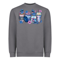 Stitch Coffee Cups Heavyweight Sweatshirt | Teevron