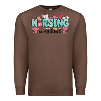 Chestnut nursing in my heart Premium Sweatshirt - MaliasSmallBusiness