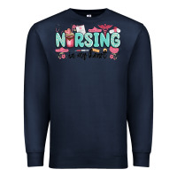 Navy nursing in my heart Premium Sweatshirt - MaliasSmallBusiness