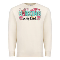 Sandshell nursing in my heart Premium Sweatshirt - MaliasSmallBusiness