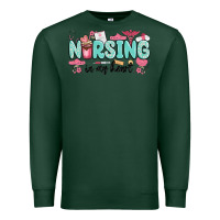 Sports Green nursing in my heart Premium Sweatshirt - MaliasSmallBusiness