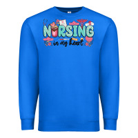 True Royal nursing in my heart Premium Sweatshirt - MaliasSmallBusiness