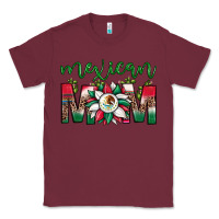 Burgundy mexican flag sunflower mom leopard Classic Tee - JahusDesignShop