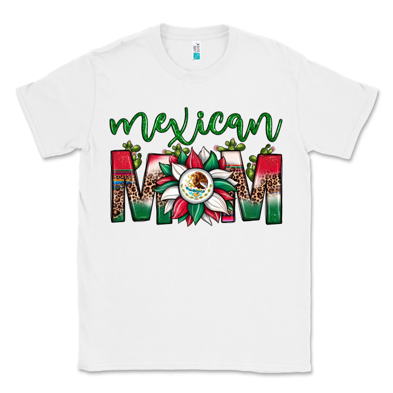 Mexican Flag Sunflower Mom Leopard Classic Tee by JahusDesignShop | Teevron