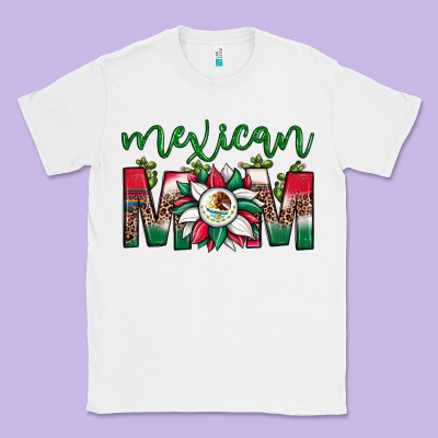 Mexican Flag Sunflower Mom Leopard Classic Tee Designed By Jahusdesignshop