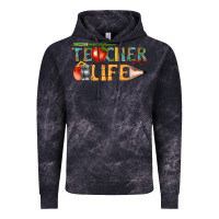 Cloud Black teacher life Vintage Hoodie - texasbilliewilder