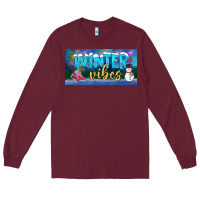 Burgundy winter vibes license plate Long Sleeve Tee - BundleAndBundleShop