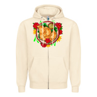 Sandshell empanadas plate and roses Zipper Hoodie - AdoDesignShop