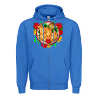 True Royal empanadas plate and roses Zipper Hoodie - AdoDesignShop