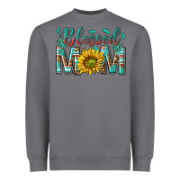 Storm western blessed mom with sunflower Heavyweight Sweatshirt - texasbilliewilder