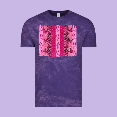 Breast Cancer Brushstrokes Vintage Tee Designed By Texasbilliewilder