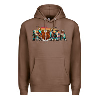 Chestnut longhorn mama Premium Hoodie - AdoDesignShop