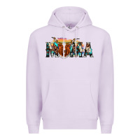Lilac longhorn mama Premium Hoodie - AdoDesignShop