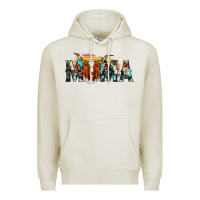 Oatmeal Heather longhorn mama Premium Hoodie - AdoDesignShop