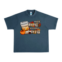 Midnight Navy wild about pumpkin spice Urban Heavy Tee - CowhideDigitalArt