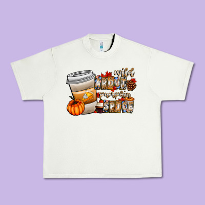 Wild About Pumpkin Spice Urban Heavy Tee Designed By Cowhidedigitalart