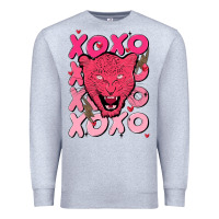 Heather Grey valentine Premium Sweatshirt - MaliasSmallBusiness