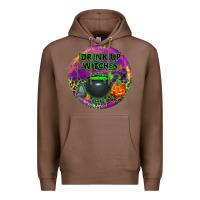 Chestnut halloween round earrings Premium Hoodie - BundleAndBundleShop