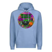 Colony Blue halloween round earrings Premium Hoodie - BundleAndBundleShop
