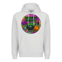 Dove Grey halloween round earrings Premium Hoodie - BundleAndBundleShop