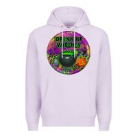 Lilac halloween round earrings Premium Hoodie - BundleAndBundleShop