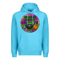 Ocean Blue halloween round earrings Premium Hoodie - BundleAndBundleShop