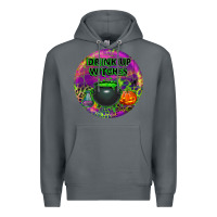 Rock halloween round earrings Premium Hoodie - BundleAndBundleShop