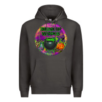 Smoke halloween round earrings Premium Hoodie - BundleAndBundleShop
