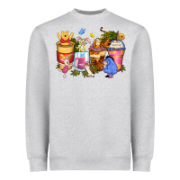 Cartoon Characters Coffee Cups Heavyweight Sweatshirt | Teevron