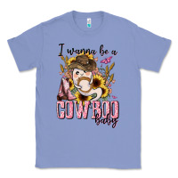 Colony Blue i wanna be a cowboo baby halloween Classic Tee - AdoDesignShop