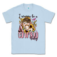 Dusty Blue i wanna be a cowboo baby halloween Classic Tee - AdoDesignShop