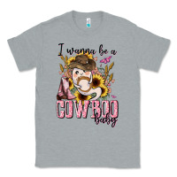 Heather Grey i wanna be a cowboo baby halloween Classic Tee - AdoDesignShop