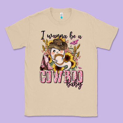I Wanna Be A Cowboo Baby Halloween Classic Tee Designed By Adodesignshop