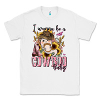 White i wanna be a cowboo baby halloween Classic Tee - AdoDesignShop