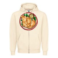 Sandshell empanada Zipper Hoodie - AdoDesignShop