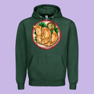 Empanada Zipper Hoodie Designed By Adodesignshop