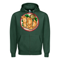 Sports Green empanada Zipper Hoodie - AdoDesignShop