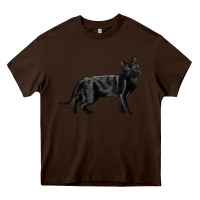 Chocolate Brown Bombay Cat Heavy Core Tee - LillyAllenDesigns