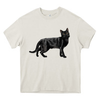 Cream Bombay Cat Heavy Core Tee - LillyAllenDesigns