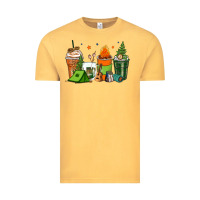 Vintage Mustard camping coffee cups Vintage Tee - Zillion Design Studio