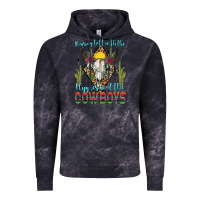 Cloud Black raising hell with the hippies and the cowboys Vintage Hoodie - Zillion Design Studio