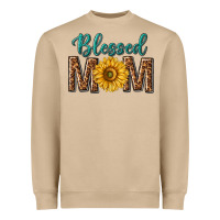 Western Blessed Mom With Sunflower Heavyweight Sweatshirt | Teevron