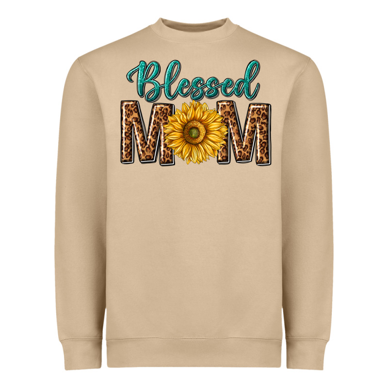 Western Blessed Mom With Sunflower Heavyweight Sweatshirt by texasbilliewilder | Teevron