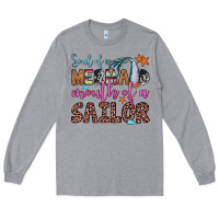Heather Grey soul of a mermaid mouth of a sailor Long Sleeve Tee - JahusDesignShop
