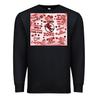 Black funny valentine's day Premium Sweatshirt - MaliasSmallBusiness